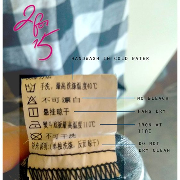 Gingham Shift Mini Dress - Picture 4 of 4